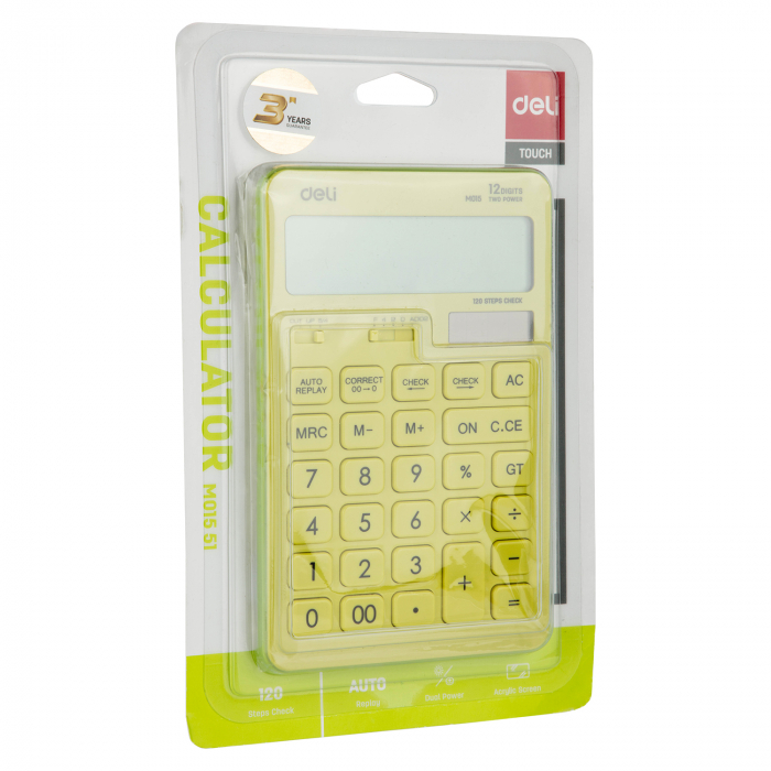CALCULATOR BIROU 12DIG 1551 VERNIL PASTEL DELI [5]