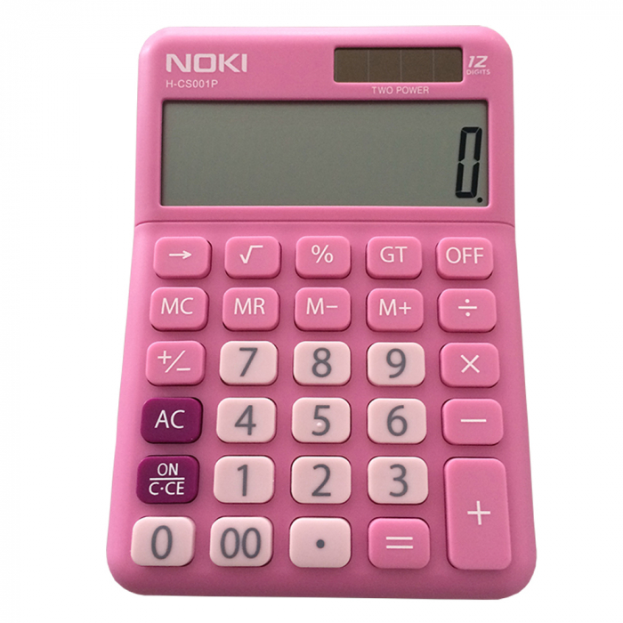 CALCULATOR BIROU 12DIG HCS001 ROZ NOKI [1]