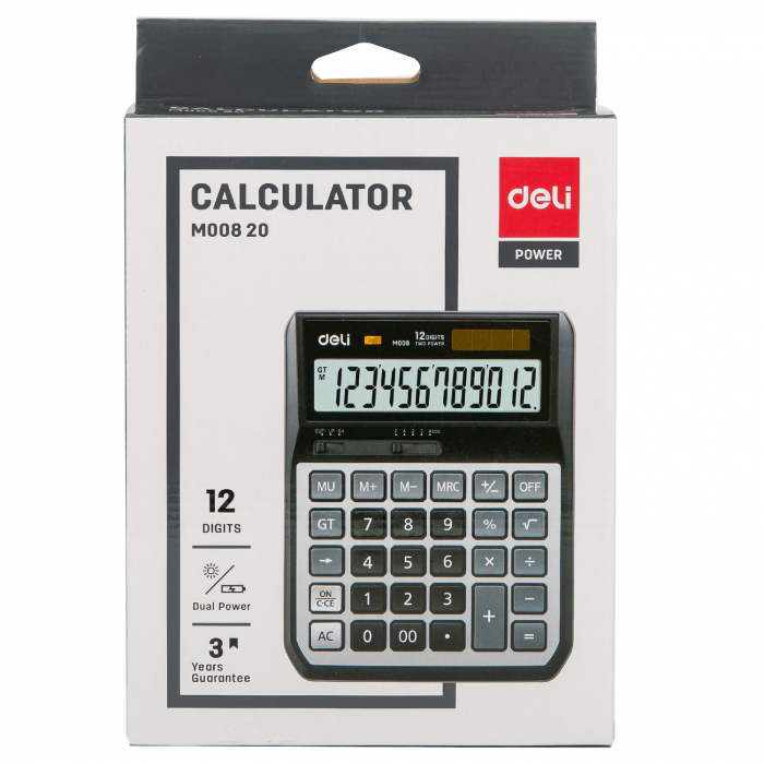CALCULATOR BIROU 12DIG M00820 DELI [3]