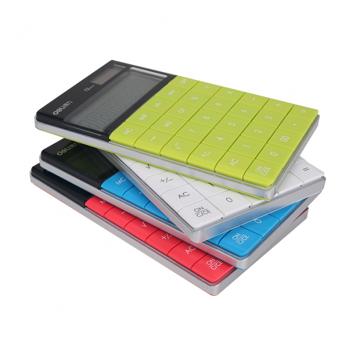 CALCULATOR BIROU 12DIG MODERN ALB DELI [4]