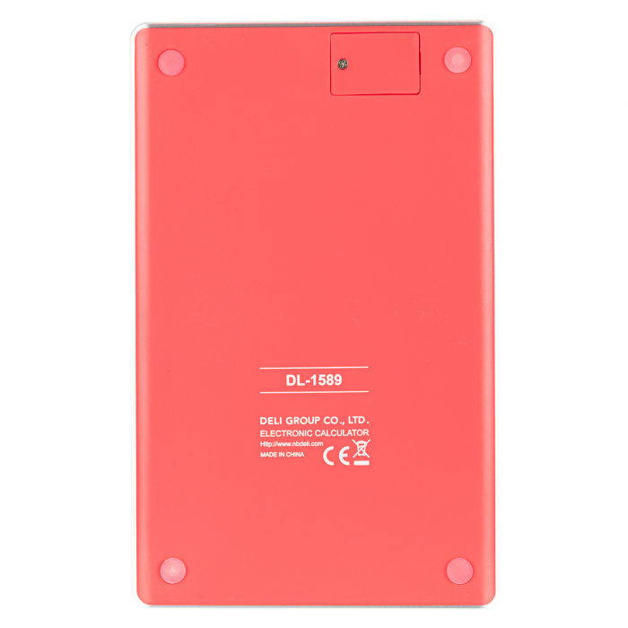 CALCULATOR BIROU 12DIG MODERN ROSU DELI [3]