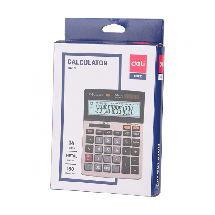 CALCULATOR BIROU 14DIG 1671C DELI [3]