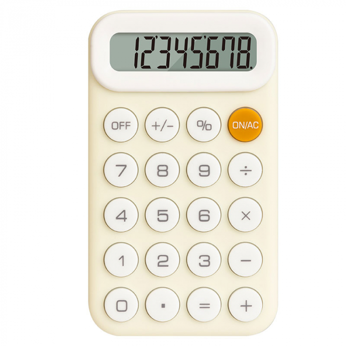 CALCULATOR BUZUNAR 8DIG M10 GALBEN DELI [1]