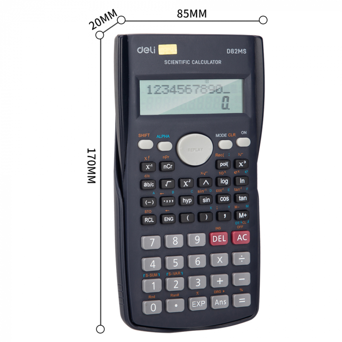 CALCULATOR STIINTIFIC 12DIG 240F 82MS DELI [5]