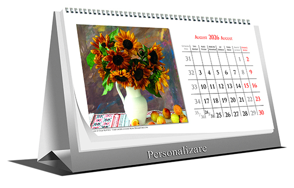 Calendar de birou Bouquets, 6 file, CT [2]