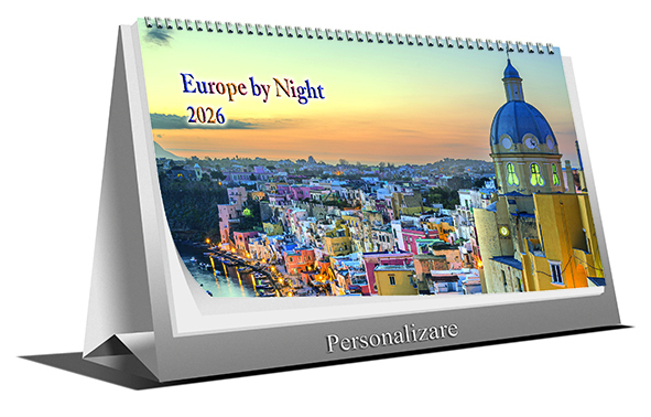 Calendar de birou Europe by Night,  6 file, CT [1]