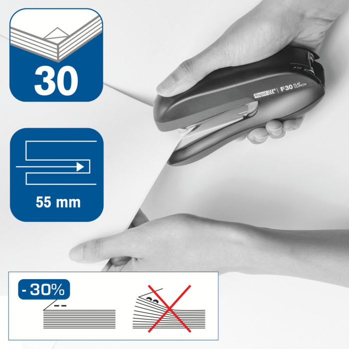 CAPSATOR 30 COLI 24/6 26/6 F30 ALBASTRU CAPSARE PLATA RAPID [2]