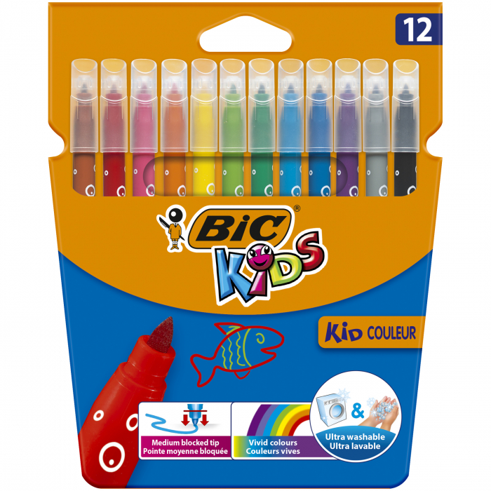 CARIOCA 12 CULORI ULTRALAVABILE KID COULEUR BIC [1]