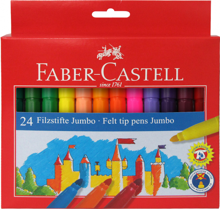 CARIOCA 24 CULORI JUMBO FABER-CASTELL [1]
