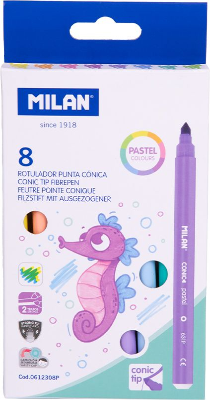 CARIOCA 8 CULORI PASTEL MILAN 0612308P [1]