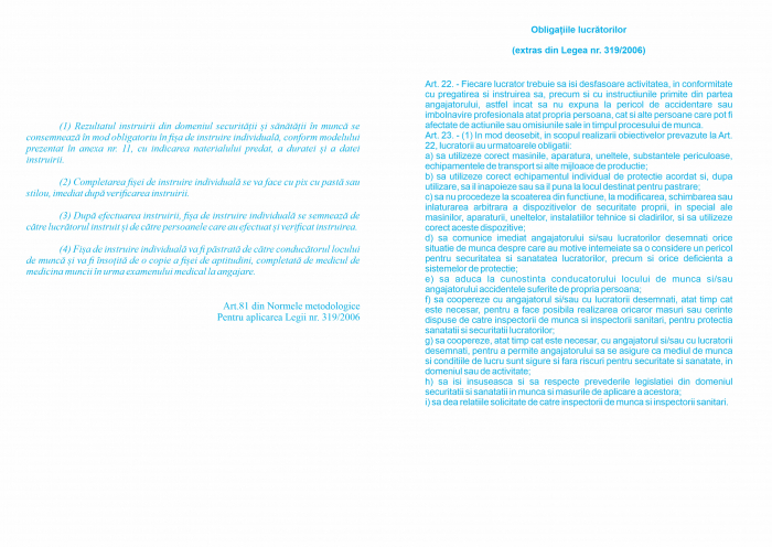 Fisa individuala pentru protectia muncii A5 -SSM [10]
