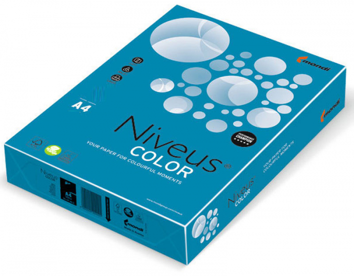 CARTON COPIATOR A4 ALBASTRU INTENS 160G 250/TOP DB49 NIVEUS [1]