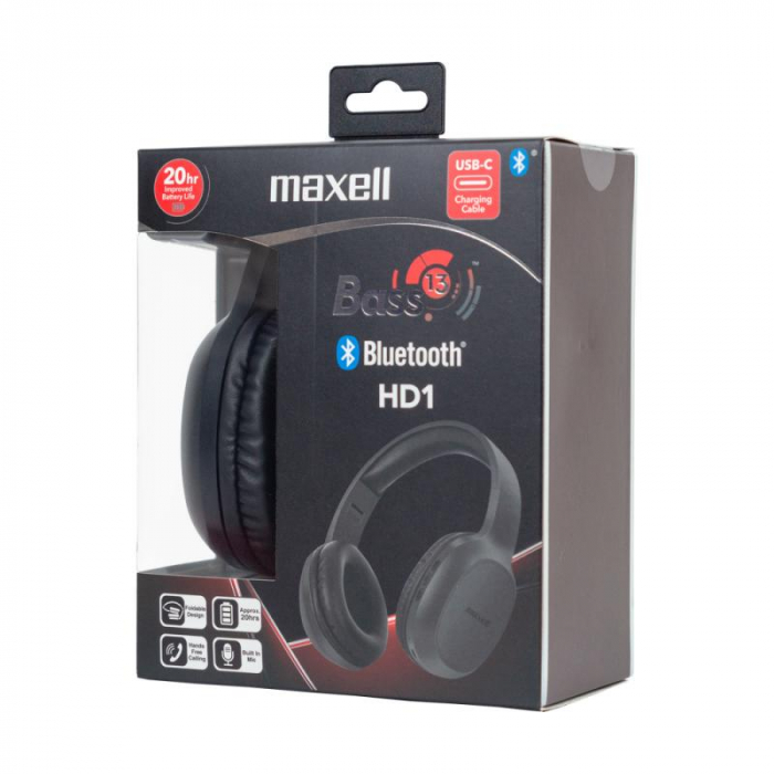CASTI FARA FIR BLUETOOTH BASS-13 BT HD MAXELL [3]