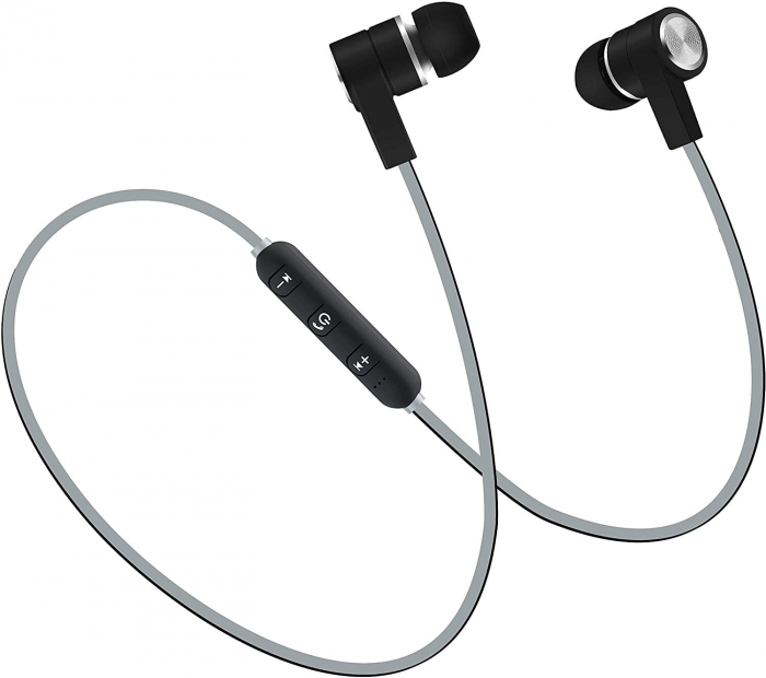 CASTI FARA FIR BLUETOOTH CU MICROFON BASS-13 NEGRE MAXELL [1]