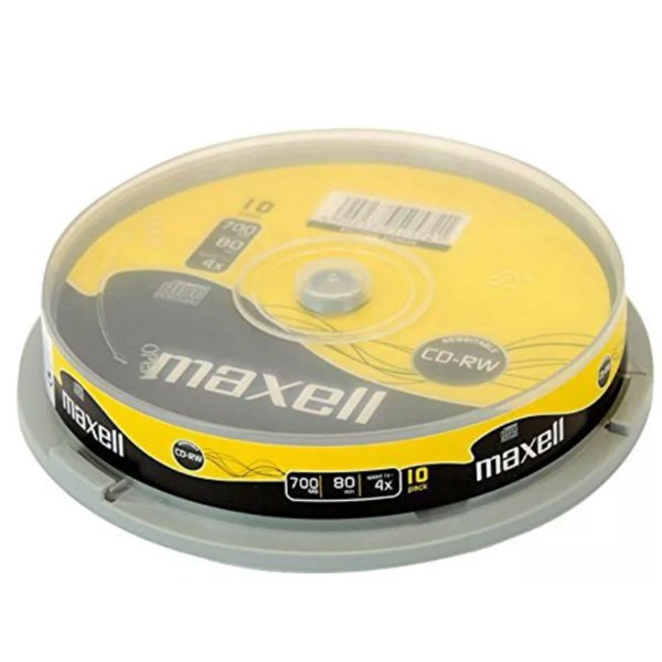 CD-RW 10/SET 4X 700MB CAKE BOX MAXELL [1]