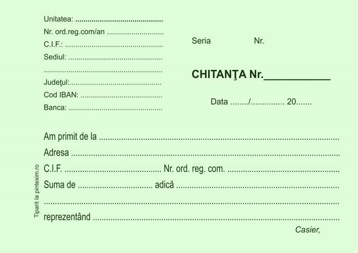 Chitantier autocopiativ A6, 2 ex.(2 x 50 seturi) - personalizat [2]