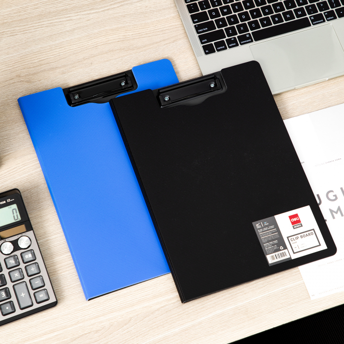 CLIPBOARD DUBLU FOAM NEGRU/ALBS ASORT. DELI [4]