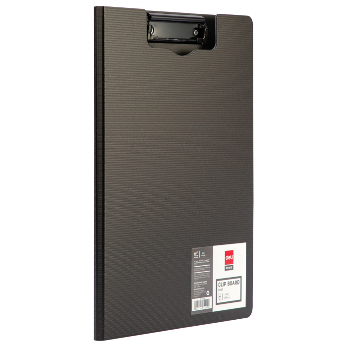CLIPBOARD DUBLU FOAM NEGRU/ALBS ASORT. DELI [3]