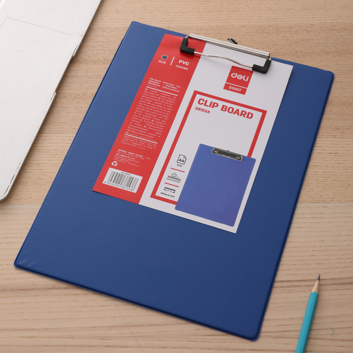 CLIPBOARD SIMPLU ALBASTRU DELI [5]
