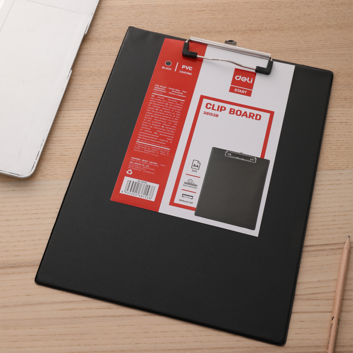 CLIPBOARD SIMPLU NEGRU DELI [4]