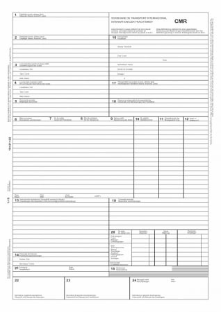 CMR autocopiativ A4,- Scrisoare de transport international  , 4 ex.(4 x 50 seturi) [1]
