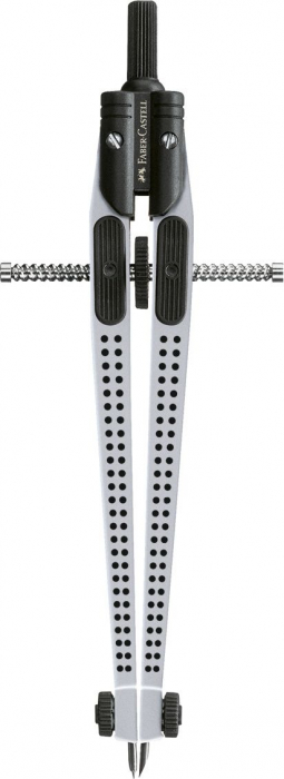 COMPAS QUICK-SET GRIP ARGINTIU FABER-CASTELL [2]
