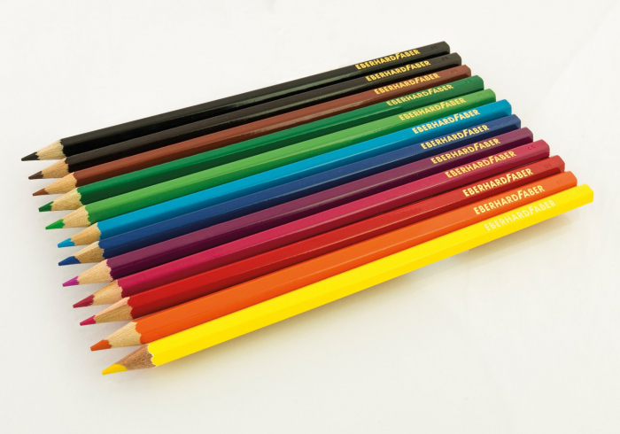 CREIOANE COLORATE 12 CULORI CUTIE METAL EBERHARD FABER [3]