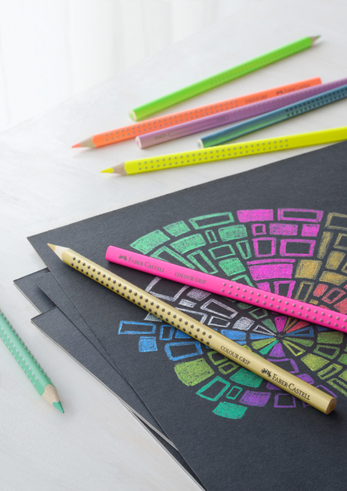 CREIOANE COLORATE 12 CULORI SPECIALE GRIP FABER-CASTELL [2]