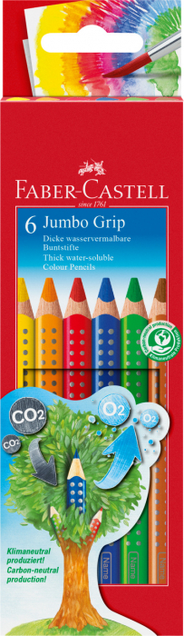 CREIOANE COLORATE 6 CULORI JUMBO GRIP FABER-CASTELL [1]