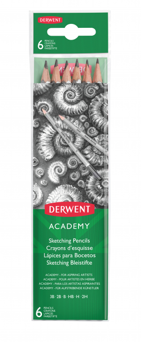 CREIOANE COLORATE ACUARELA 12 CULORI TONURILE PIELII DERWENT ACADEMY [1]