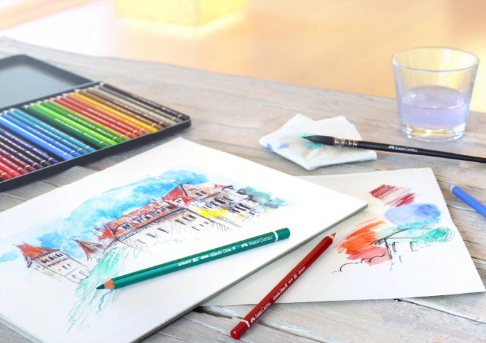 CREIOANE COLORATE ACUARELA 24 CULORI A. DURER FABER-CASTELL [4]