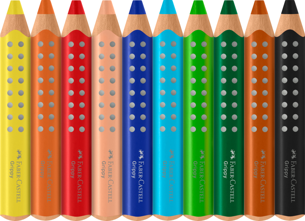 CREIOANE COLORATE XXL 10 CULORI GRIPPY FABER-CASTELL [3]