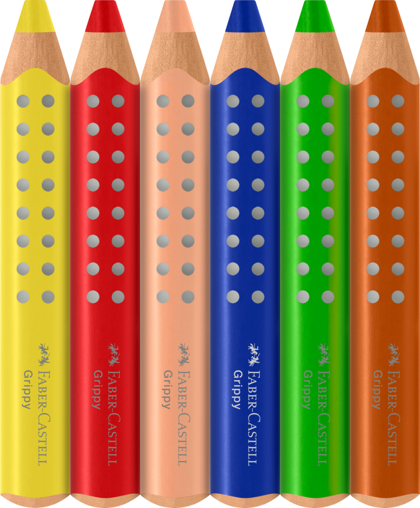 CREIOANE COLORATE XXL 6 CULORI GRIPPY FABER-CASTELL [3]