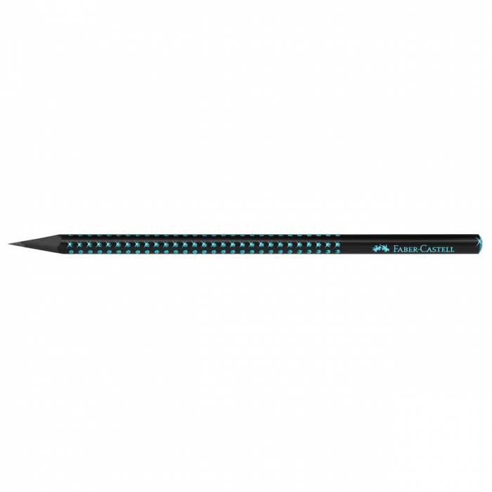 CREION GRAFIT B GRIP SPARKLE LEMN NEGRU MIDNIGHT OCEAN FABER-CASTELL [2]