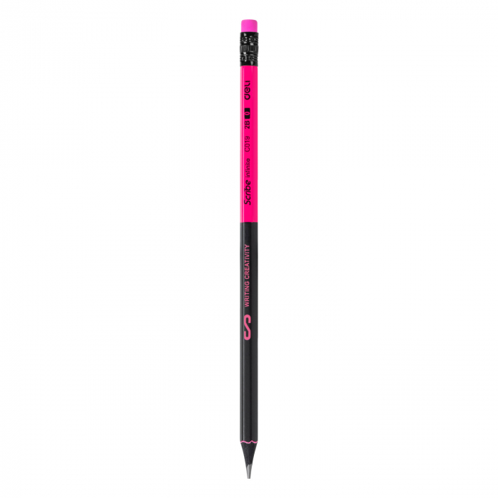 CREION GRAFIT CU GUMA LEMN NEGRU 2B DELI [3]