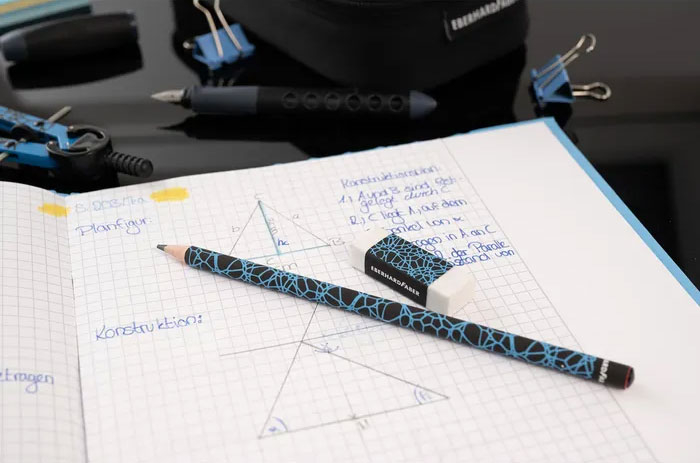 CREION GRAFIT HB FARA GUMA NEGRU-NEON EBERHARD FABER [4]
