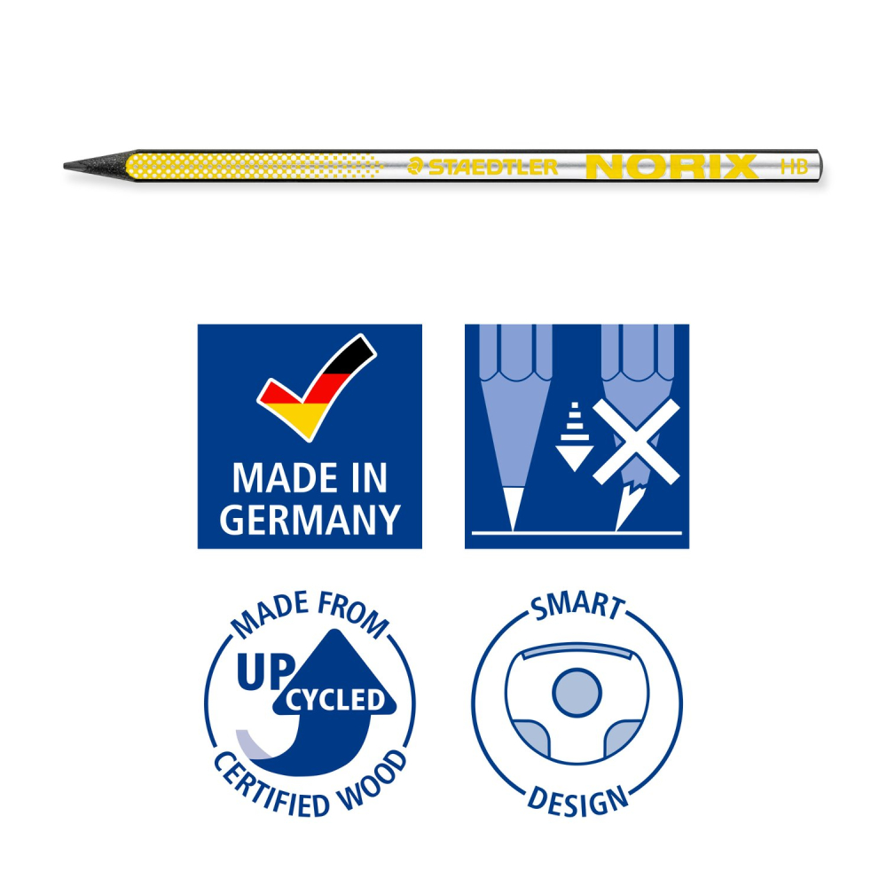CREION GRAFIT HB VERDE STAEDTLER, NORIX BLISTER [2]