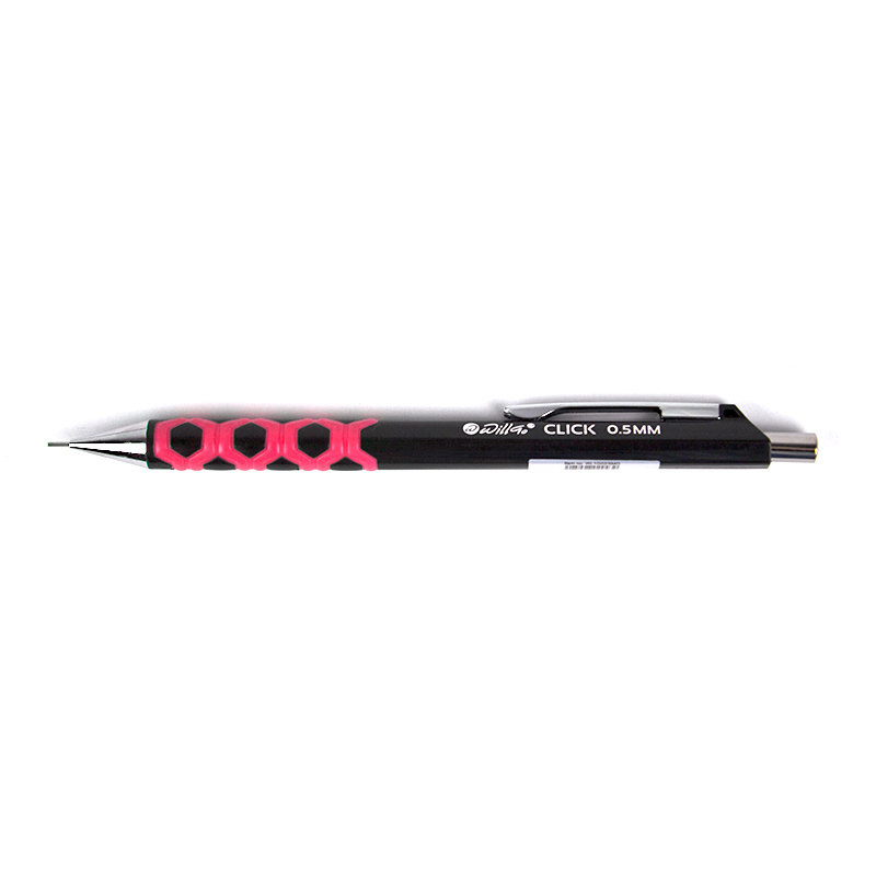 Creion mecanic 0.7mm, accesorii metalice, rubber grip si radiera incorporata Willgo Click [3]