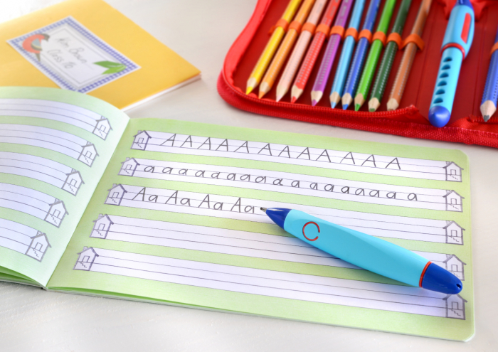 CREION MECANIC SCOLAR 1.4 MM SCRIBOLINO ALBASTRU FABER-CASTELL [3]