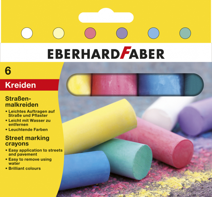CRETA 6 CULORI DESEN ASFALT EBERHARD FABER [1]