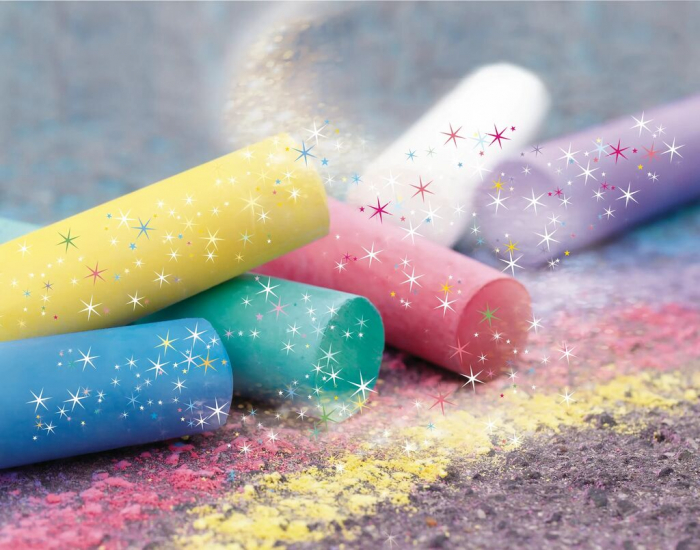 CRETA 6 CULORI GLITTER DESEN ASFALT EBERHARD FABER [3]