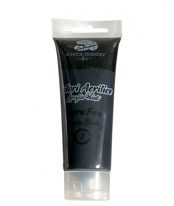 CULORI ACRILICE 75ML NEGRU FUM PREMIUM SF ART PIGNA [1]