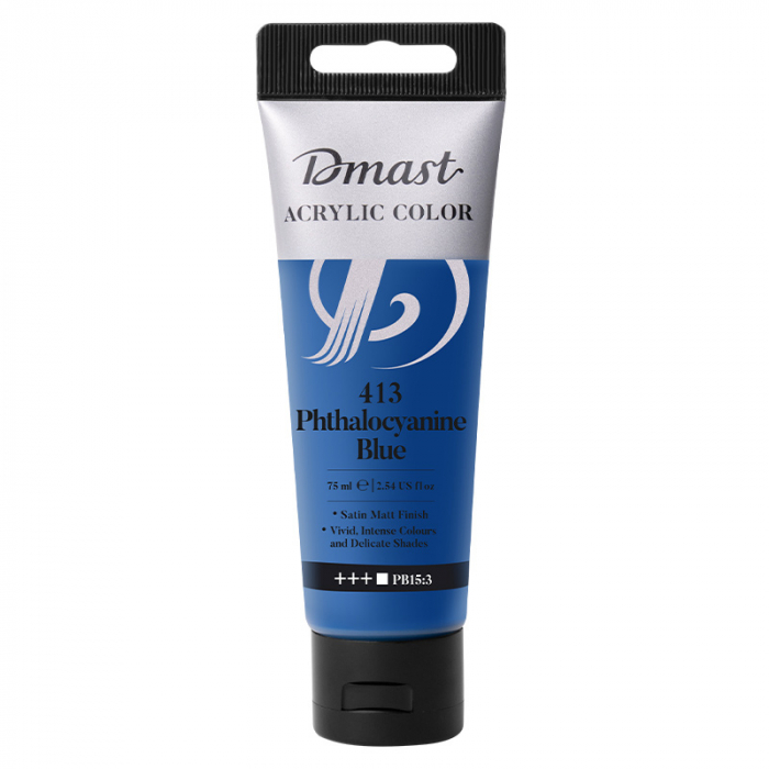 CULORI ACRILICE PROFESIONALE 75ML ALBASTRU PHTALAT 413 DMAST BY PEBEO [1]