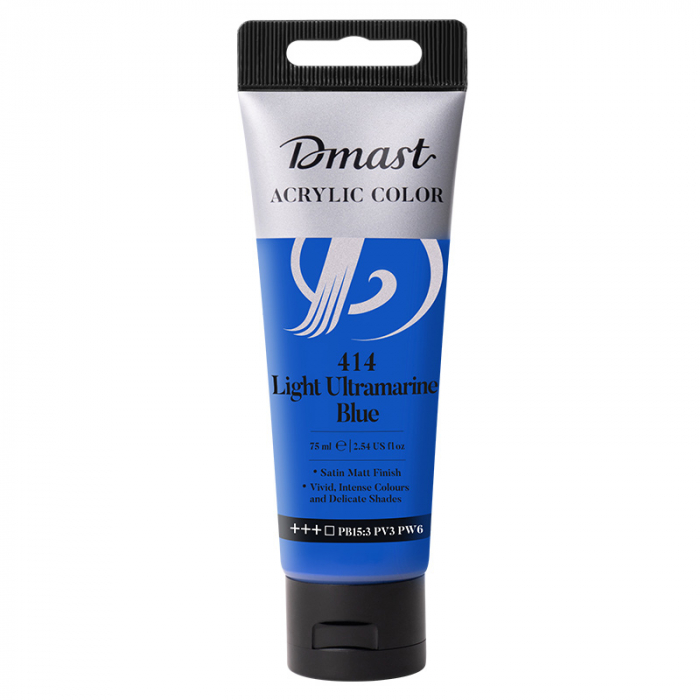 CULORI ACRILICE PROFESIONALE 75ML ALBASTRU ULTRAMARIN DESCHIS 414 DMAST BY PEBEO [1]