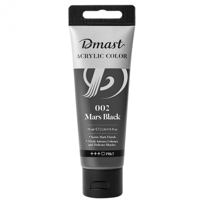 CULORI ACRILICE PROFESIONALE 75ML NEGRU MARTE 002 DMAST BY PEBEO [1]
