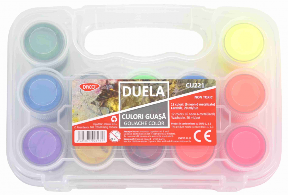 CULORI GUASA 6C NEON+6C METALIZATE DUELA DACO CU221 [1]
