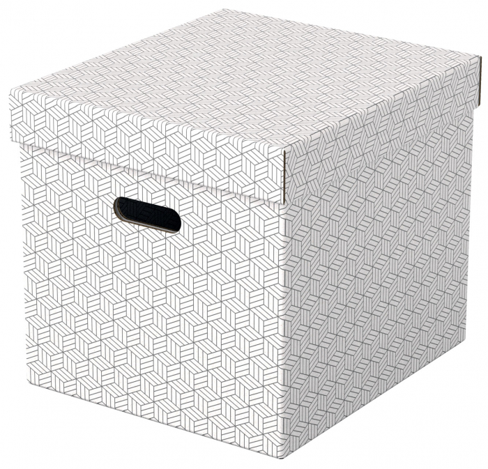 CUTIE DEPOZITARE CU CAPAC 36 x 32 x 31CM ALBA RECICLAT FSC 3/SET ESSELTE [1]