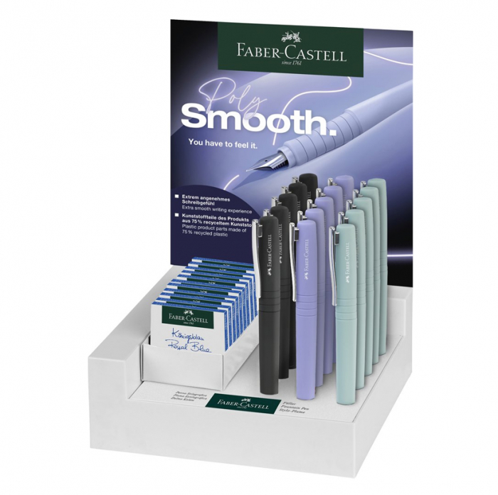 DISPLAY 15 BUC STILOU POLY PEN FABER-CASTELL [1]