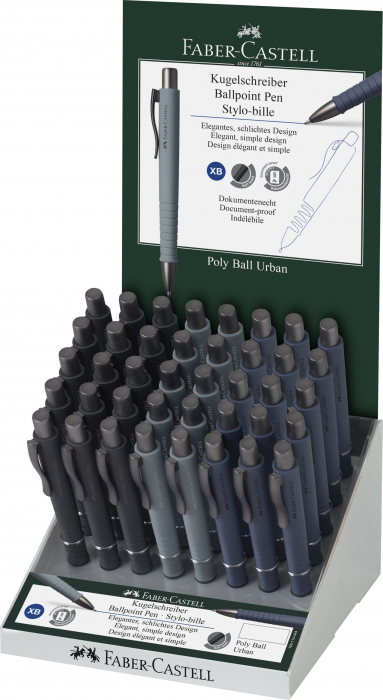 DISPLAY 40 BUC PIX CU MECANISM POLY BALL URBAN FABER-CASTELL [1]