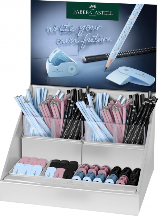 DISPLAY CONCEPT SPARKLE HARMONY 2024 (144 CREIOANE GRAFIT + 24 ASC SLEEVE MINI + 24 RAD SLEEVE MINI) FABER-CASTELL [1]